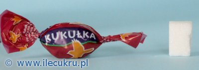 Ile cukru zawieraj cukierki Kukuki - jeden cukierek